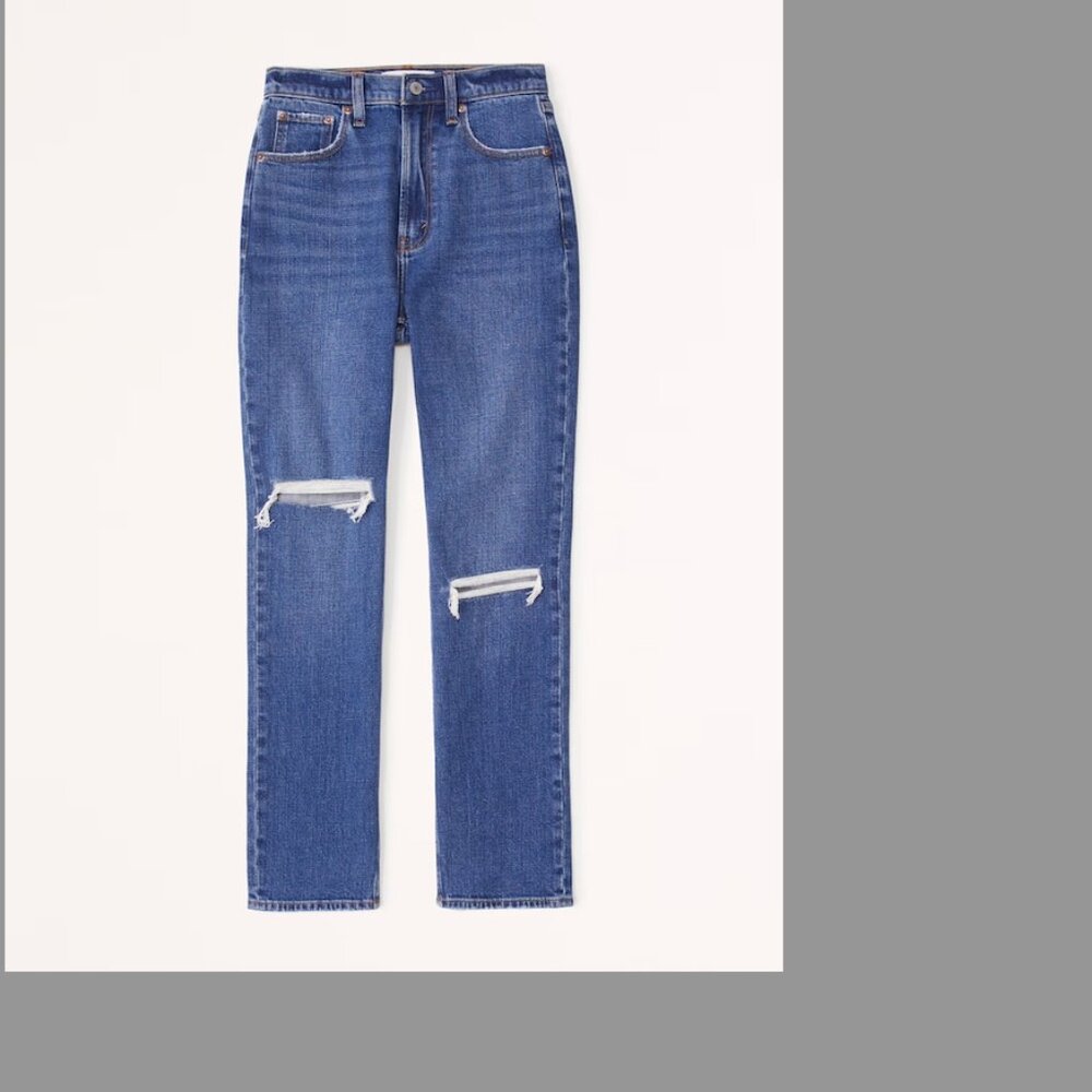 Curve Love Ultra High Rise Ankle Straight Jean size 3 1Abercombie